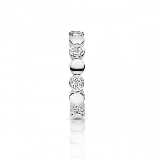 Ring One More met diamant, briljant geslepen voor 0.13ct. - 111166