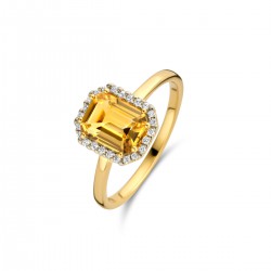 Ring 18 karaat met citrien - 112349