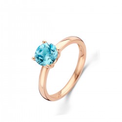Ring 18 karaat met blauwe topaas - 115530