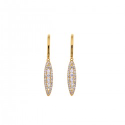 Oorbellen 18 karaat met diamant - 114622