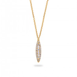Halsketting 18 karaat met diamant - 114623