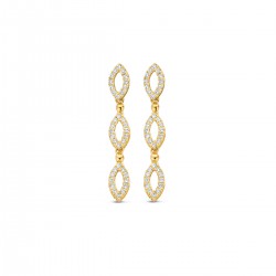Oorbellen 18 karaat met diamant - 115630