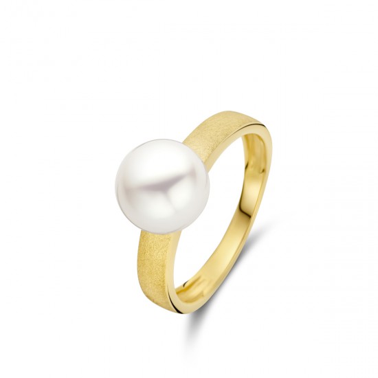 Ring 18kt. met zoetwaterparel - 117291