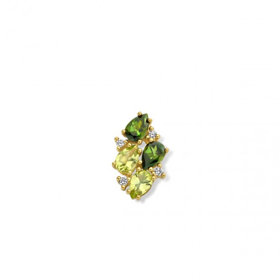 Hanger 18kt. met peridoot, groene tourmalijn en diamant - 117294