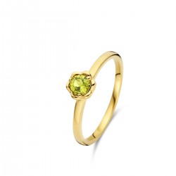 Ring 18kt. geel goud met peridoot - 117218
