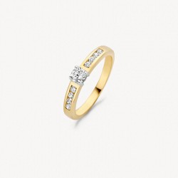 Ring Blush 14kt. met zirconium - 120110