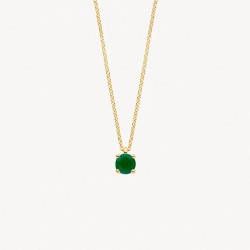 Blush ketting met smaragd - 118237
