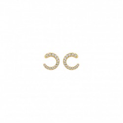 Blush oorbellen met zirconium stenen - 120245