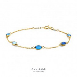 Aucielle armband ovaal blauw multi - 121381