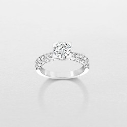 Ring 18 karaat met diamanten briljant geslepen - 115754