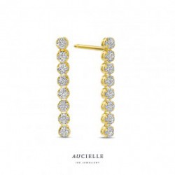 Oorbellen Aucielle tennis met zirconiumstenen - 120699