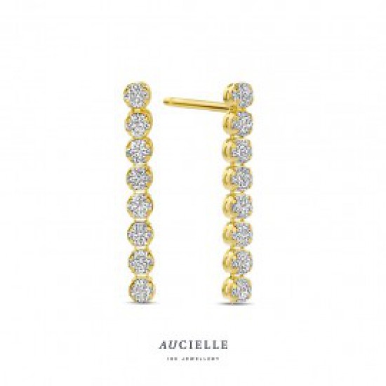 Oorbellen Aucielle tennis met zirconiumstenen - 120699