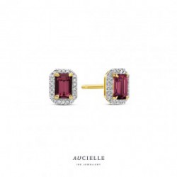 Aucielle oorstekers rhodoliet D 0.080ct - 120237