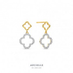 oorbellen Aucielle klaver bloem 0.090ct - 120700