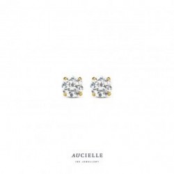Aucielle oorstekers met zirconium steen - 121385