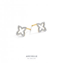 Aucielle oorstekers ster D 0.090ct - 120238