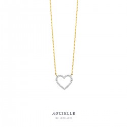 Ketting Aucielle met diamant 0.055ct 40+2+3cm - 119120