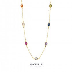 Ketting Aucielle 45cm kleurtjes zirconium - 120067
