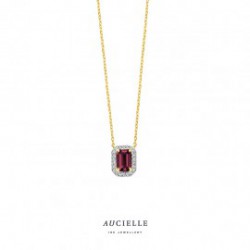 Aucielle ketting rhodoliet D 0.100ct 45cm - 120239