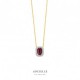 Aucielle ketting rhodoliet D 0.100ct 45cm - 120239