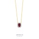 Aucielle ketting rhodoliet D 0.100ct 45cm - 120239