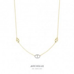 Aucielle ketting ovale ankerschakel 0.050ct - 120694