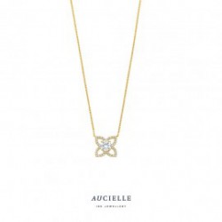 Aucielle ketting bloem LGD0.69ct 39+2+2cm - 120165