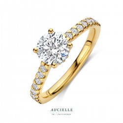 Aucielle ring LGD kathedraal 1.290ct met zijstenen - 121504