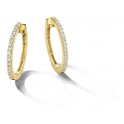 Oorbellen 18 karaat met zirconium stenen - 115646