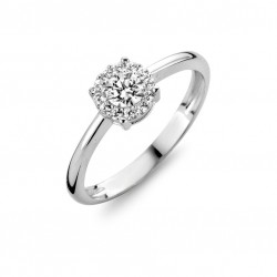 Ring 18 karaat met zirconium stenen - 115656
