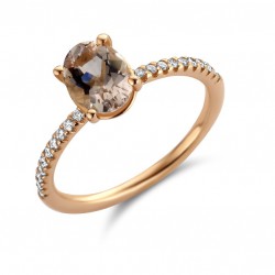 Ring 18 karaat met morganiet - 115674