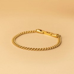 Gemini armband omnis gold (5mm cuban) - 120298