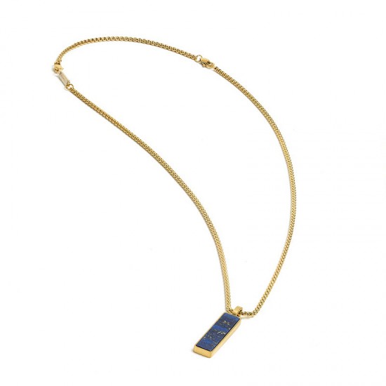 Halsketting Gemini galli gold blue - 121023